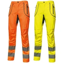 Softshell Stretch-Arbeitshose in hoher Sichtbarkeit U-Power Ren HL186OF
