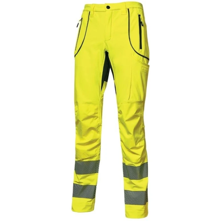Softshell Stretch-Arbeitshose in hoher Sichtbarkeit U-Power Ren HL186OF