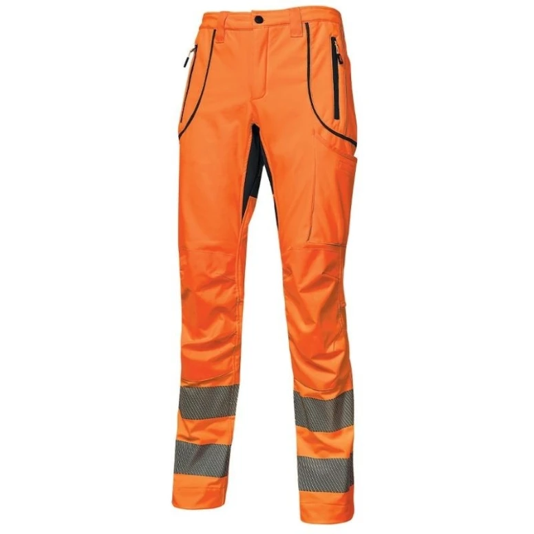 Softshell Stretch-Arbeitshose in hoher Sichtbarkeit U-Power Ren HL186OF