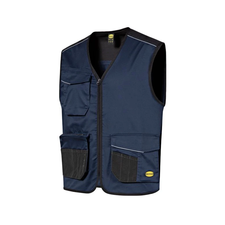 Stretch-Multitaschen-Arbeitsweste mit durchgehendem Reißverschluss Diadora Utility Vest Mover 2.0 702.183060