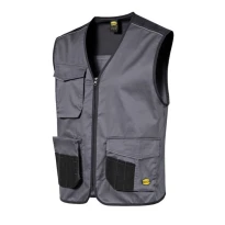 Stretch-Multitaschen-Arbeitsweste mit durchgehendem Reißverschluss Diadora Utility Vest Mover 2.0 702.183060