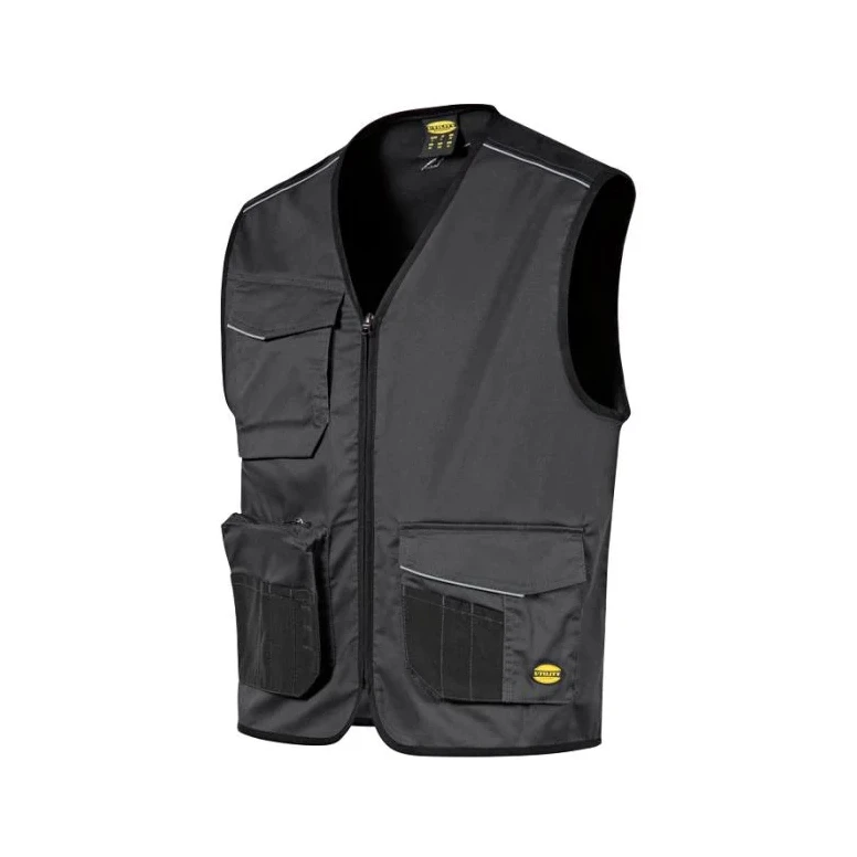 Stretch-Multitaschen-Arbeitsweste mit durchgehendem Reißverschluss Diadora Utility Vest Mover 2.0 702.183060