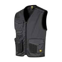 Stretch-Multitaschen-Arbeitsweste mit durchgehendem Reißverschluss Diadora Utility Vest Mover 2.0 702.183060
