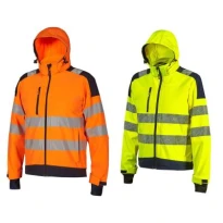Warnschutz-Arbeitsjacke mit mehreren Taschen Softshell Stretch U-Power Wonder HL384