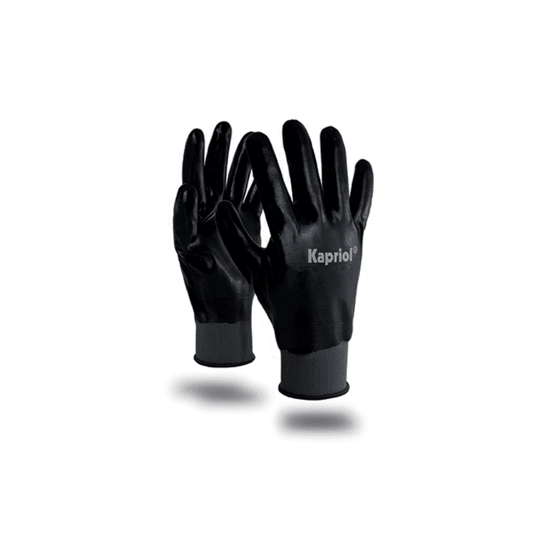 12 Paare -  Kapriol  Schwarze Nitril-Arbeitshandschuhe 127703