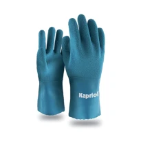 12 Paare - Kapriol Arbeitshandschuhe Blau Latex 127707
