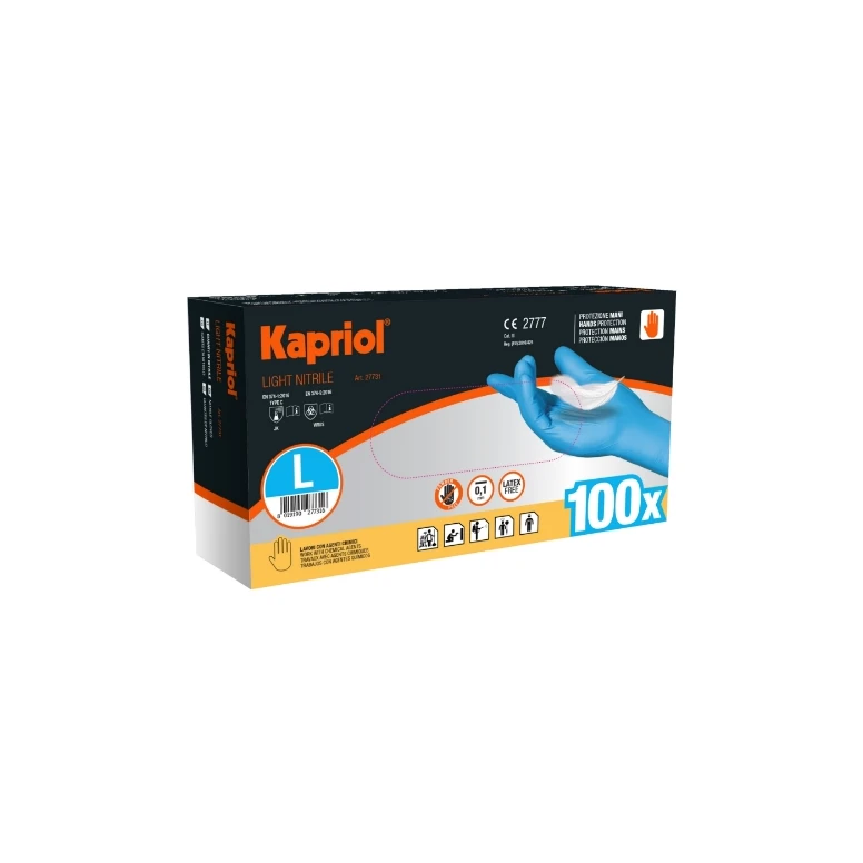 100 Stück - Einweghandschuhe Kapriol LIGHT NITRILE 127760
