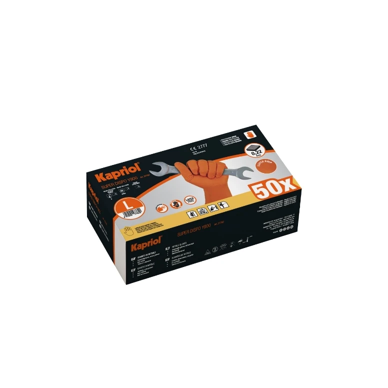 50 Stück - Einweghandschuhe Kapriol SUPER GRIP NITRILE 127762