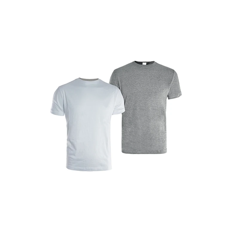 Set aus 2 Arbeits-T-Shirts Kapriol 136451 Weiß und Grau