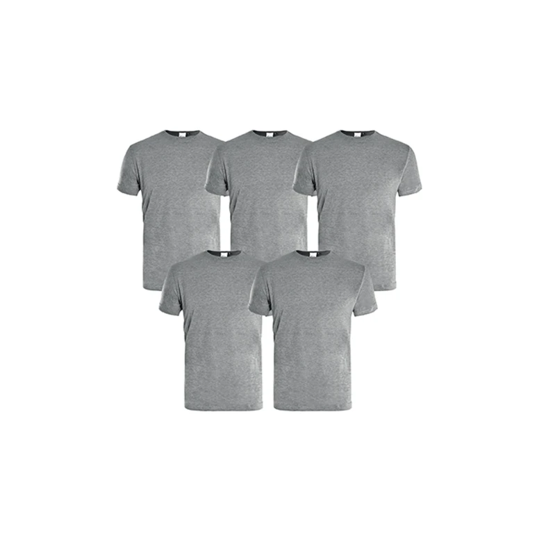 Set aus 5 Arbeits-T-Shirts Kapriol 136461 Weiß und Grau