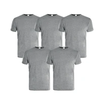 Set aus 5 Arbeits-T-Shirts Kapriol 136461 Weiß und Grau