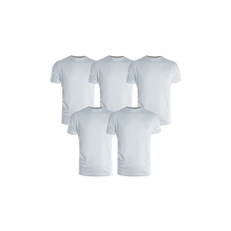 Set aus 5 Arbeits-T-Shirts Kapriol 136461 Weiß und Grau