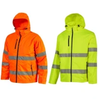 5-in-1 Warnschutz-Arbeitsjacke Regenfest Multitaschen U-Power Kaia HL375