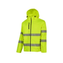 5-in-1 Warnschutz-Arbeitsjacke Regenfest Multitaschen U-Power Kaia HL375