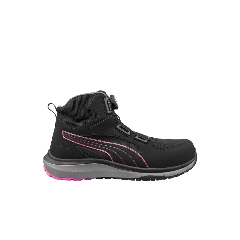 Sicherheitsschuhe BOA-Verschluss Puma Aspire Pink Disc Mid S3S ESD FO HRO SR 632950