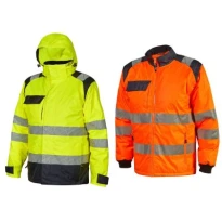 Warnschutz-Arbeitsparka mit mehreren Taschen U-Power Freeway HL383