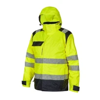 Warnschutz-Arbeitsparka mit mehreren Taschen U-Power Freeway HL383