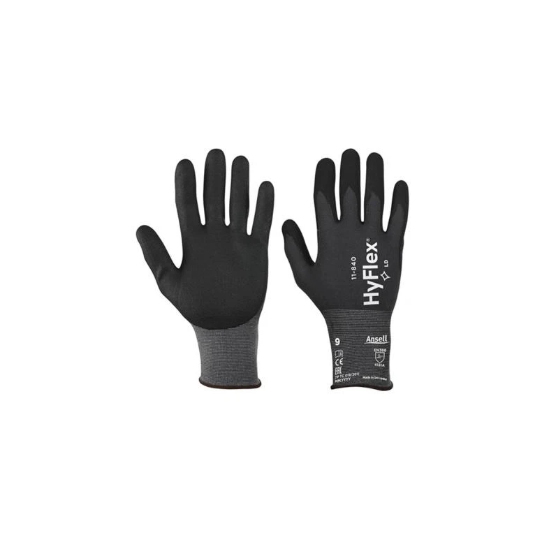 12 Stück - Arbeitshandschuhe Ansell Handschuh Hyflex 11-840 GGU977 hitzeschützend