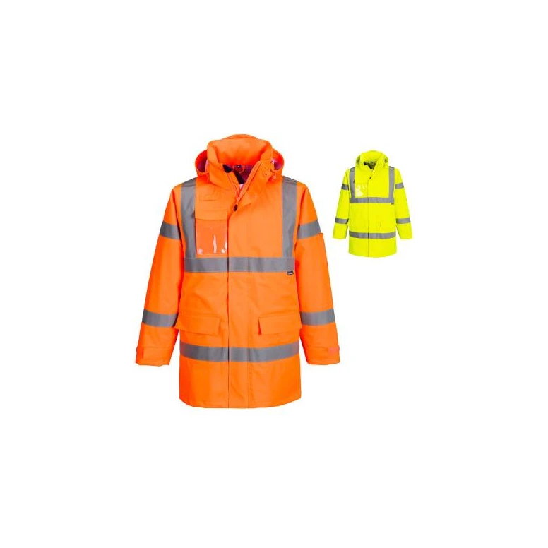 Arbeitsjacke Portwest hohe Sichtbarkeit Regenjacke Extreme Hi Vis S599 wasserdicht multitaschen
