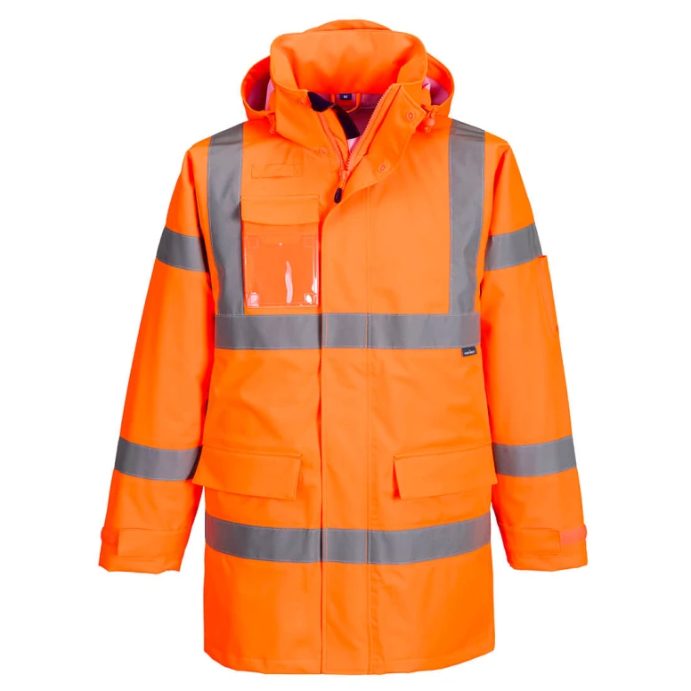 Arbeitsjacke Portwest hohe Sichtbarkeit Regenjacke Extreme Hi Vis S599 wasserdicht multitaschen