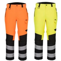 Arbeitshose Portwest hohe Sichtbarkeit Hi Vis Expedition Trouser EV402 multitaschen
