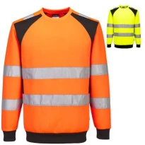 Arbeitssweatshirt Portwest hohe Sichtbarkeit CD805 WX2 Eco Hi Vis