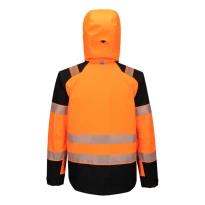 Arbeitsjacke Portwest Warnschutz T166 PW3 Hi-Vis Mehrtaschen Wasserdicht Stretch