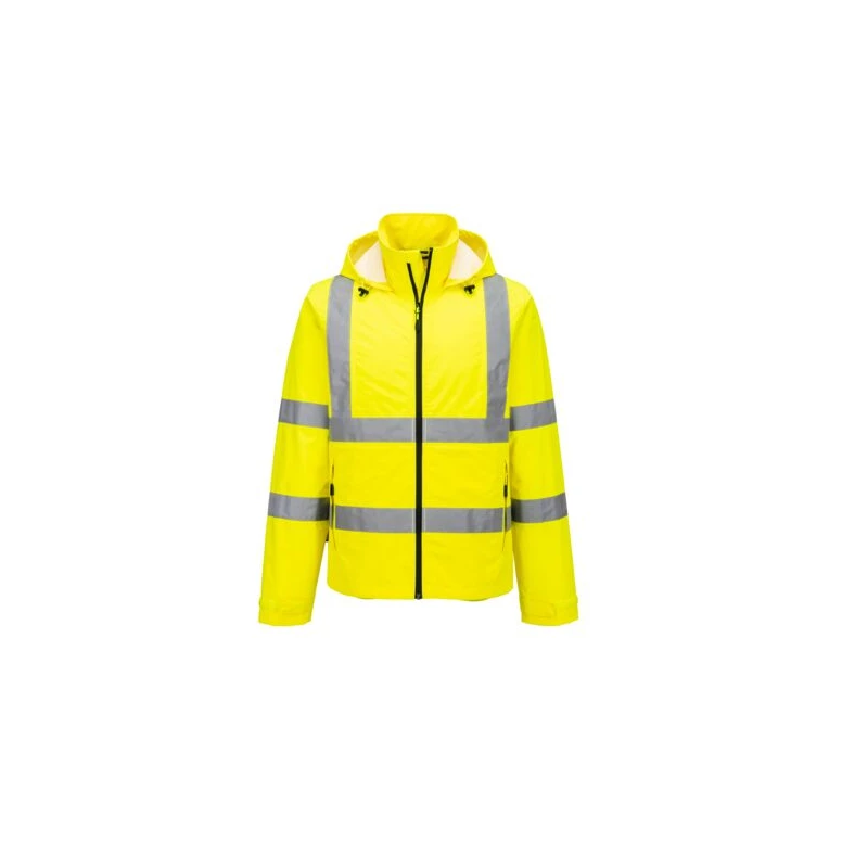 Portwest Arbeitsjacke Hohe Sichtbarkeit Leicht Faltbar Hi-Vis S164 Wasserdicht Mehrtaschig