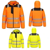 Arbeitsjacke Portwest hohe Sichtbarkeit Hybrid Baffle T165 multitaschen wasserdicht