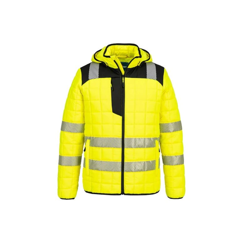 Arbeitsjacke Portwest hohe Sichtbarkeit Hybrid Baffle T165 multitaschen wasserdicht