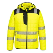 Arbeitsjacke Portwest hohe Sichtbarkeit Hybrid Baffle T165 multitaschen wasserdicht