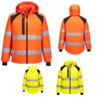 Arbeitsjacke Portwest hohe Sichtbarkeit CD809 Softshell WX2 gefüttert multitaschen wasserdicht