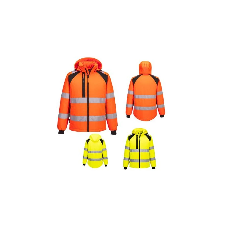 Arbeitsjacke Portwest hohe Sichtbarkeit CD809 Softshell WX2 gefüttert multitaschen wasserdicht