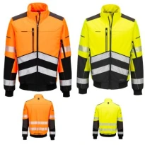 Arbeitsjacke Portwest hohe Sichtbarkeit EV468 Softshell multitaschen wasserdicht stretch