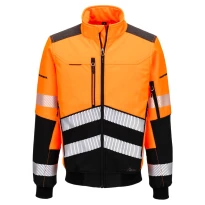 Arbeitsjacke Portwest hohe Sichtbarkeit EV468 Softshell multitaschen wasserdicht stretch 2