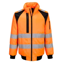 Arbeitsjacke Portwest hohe Sichtbarkeit Pilot WX2 Hi Vis 2 in 1 CD898 multitaschen wasserdicht 2