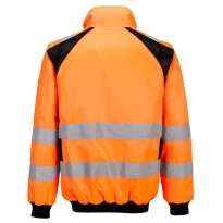 Arbeitsjacke Portwest hohe Sichtbarkeit Pilot WX2 Hi Vis 2 in 1 CD898 multitaschen wasserdicht