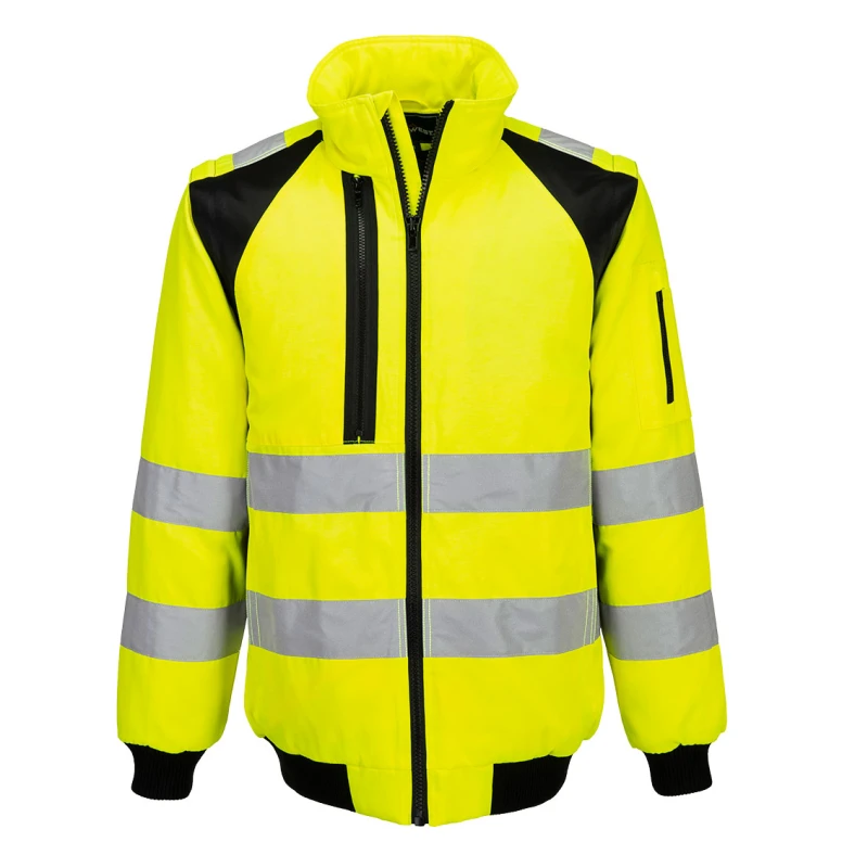 Arbeitsjacke Portwest hohe Sichtbarkeit Pilot WX2 Hi Vis 2 in 1 CD898 multitaschen wasserdicht