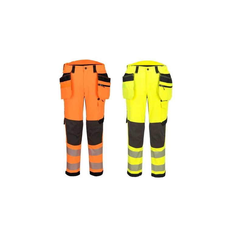 Arbeitshose Portwest hohe Sichtbarkeit Holster EV448 Stretch multitaschen