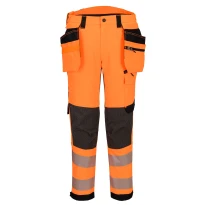 Arbeitshose Portwest hohe Sichtbarkeit Holster EV448 Stretch multitaschen 2