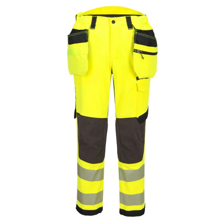 Arbeitshose Portwest hohe Sichtbarkeit Holster EV448 Stretch multitaschen