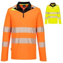 Arbeits Poloshirt Portwest DX419 hohe Sichtbarkeit Langarm
