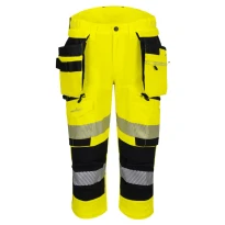 Arbeitshose Portwest Pirate DX402 hohe Sichtbarkeit stretch multitaschen