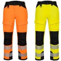 Arbeitshose Portwest hohe Sichtbarkeit PW3 Harness T142 stretch multitaschen