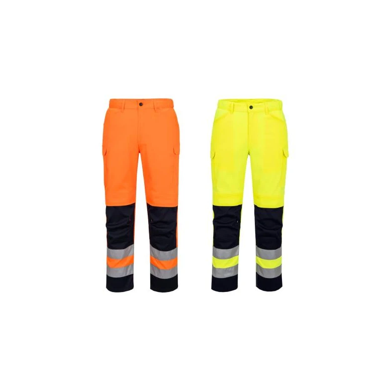 Arbeitshose Portwest hohe Sichtbarkeit T143 stretch multitaschen