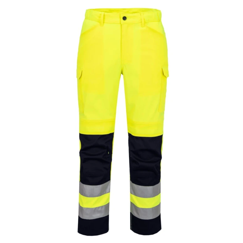 Arbeitshose Portwest hohe Sichtbarkeit T143 stretch multitaschen