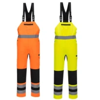 Latzhose Portwest hohe Sichtbarkeit CD852 multitaschen stretch
