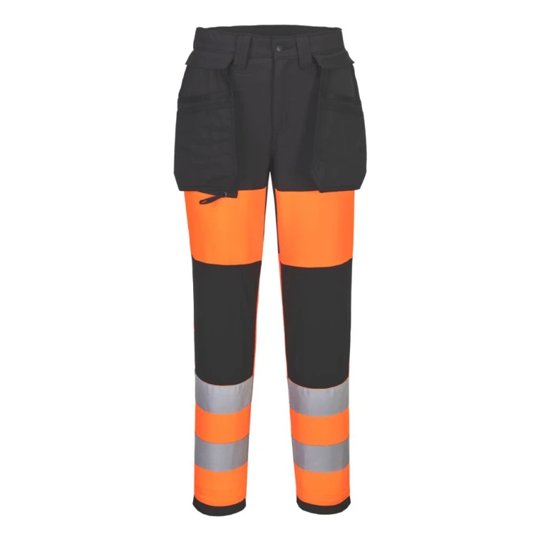 Portwest Damen Warnschutz-Arbeitshose Service WX2 CD847 Stretch mit vielen Taschen