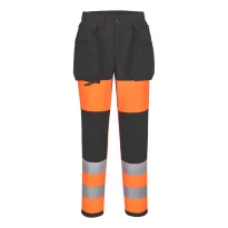 Portwest Damen Warnschutz-Arbeitshose Service WX2 CD847 Stretch mit vielen Taschen