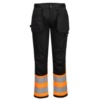 Portwest Warnschutz-Arbeitshose Holster CD858 Stretch mit vielen Taschen 2